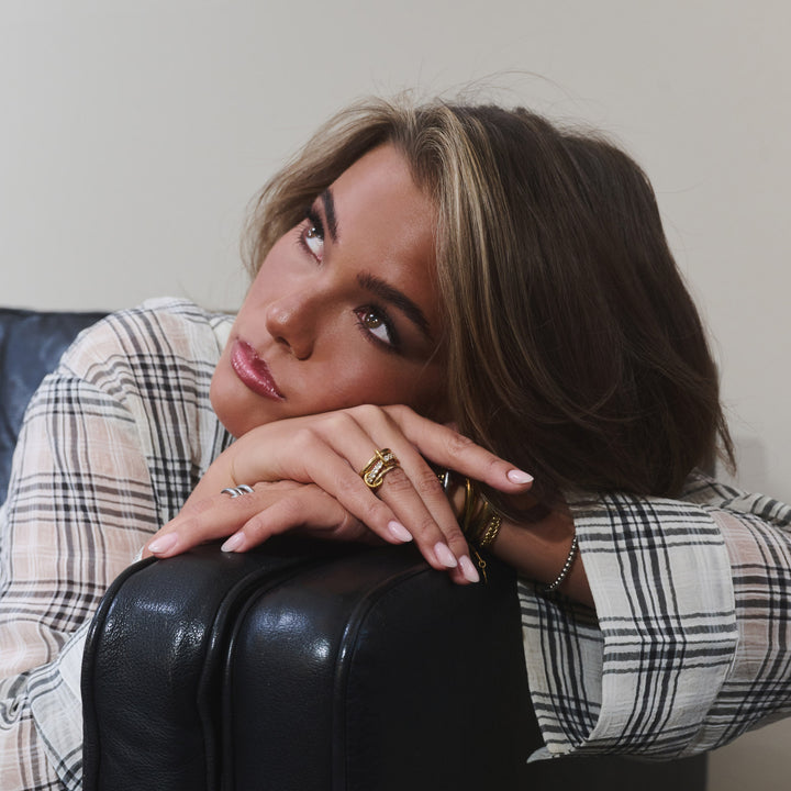 Ethel - Ringstack Kristall Rostfritt Stål