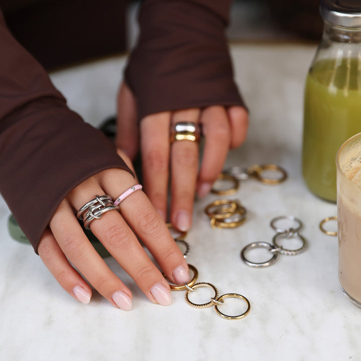 Irene - Ringstack Slät Rostfritt Stål
