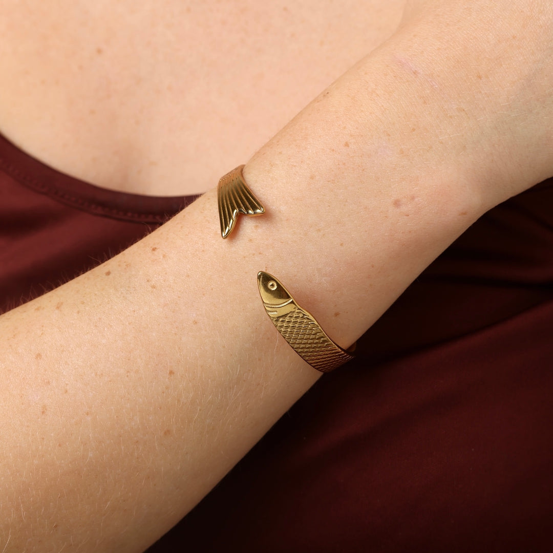 Erle - Bangle Armband Fisk Rostfritt Stål