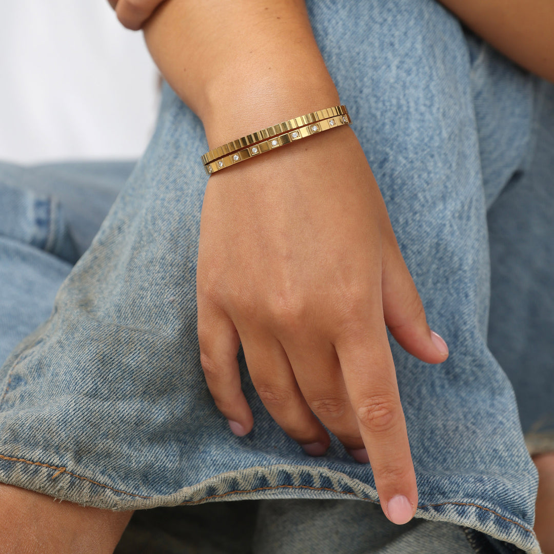 Meja - Bangle Armband Rostfritt Stål