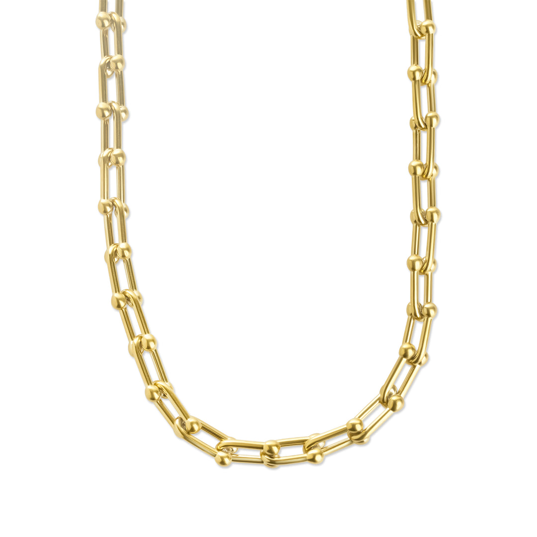 Betty - Paperclip Halskedja Rostfritt Stål