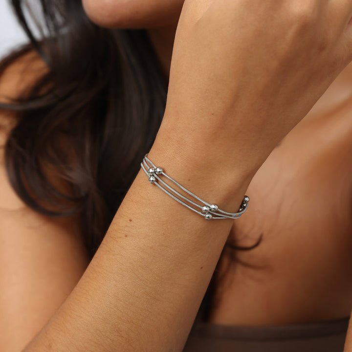 Oda - Multi-pärlarmband Rostfritt Stål
