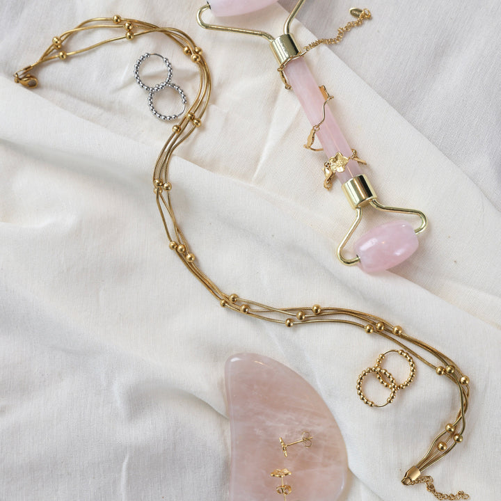 Oda - Multi-pärlarmband Rostfritt Stål