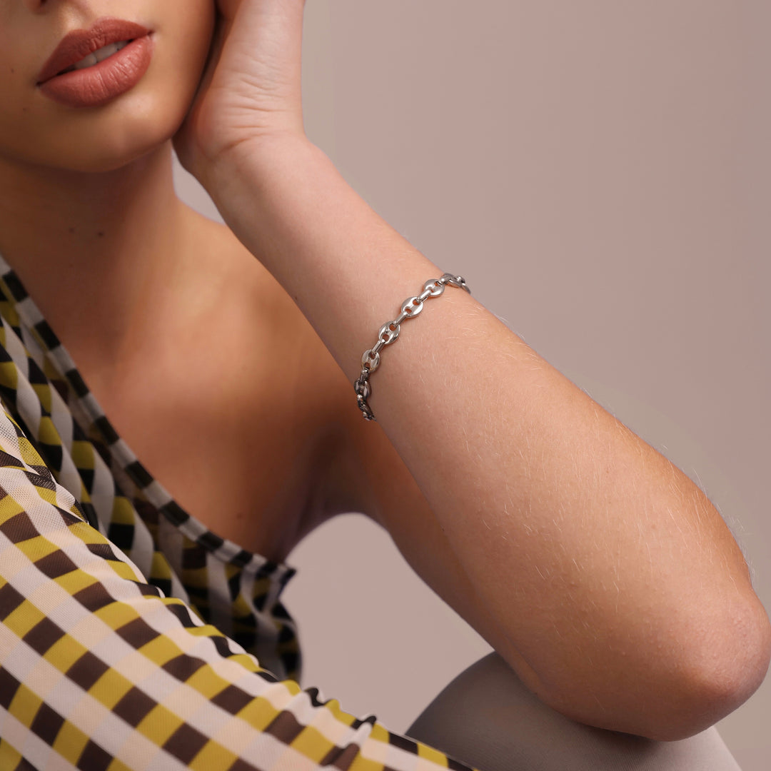 Amie - Link Chain Armband Rostfritt Stål