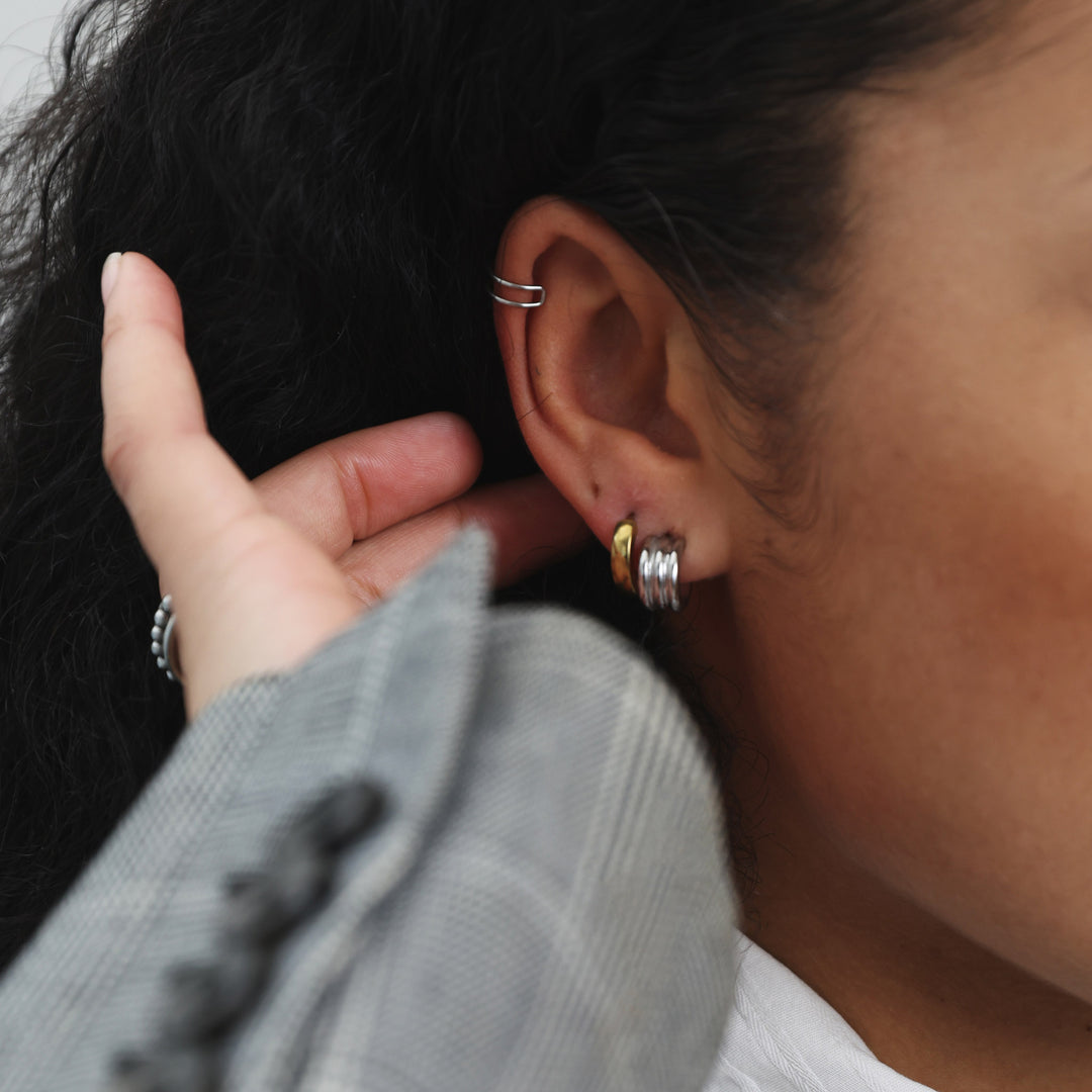 Adela - Hoops Örhängen Rostfritt Stål