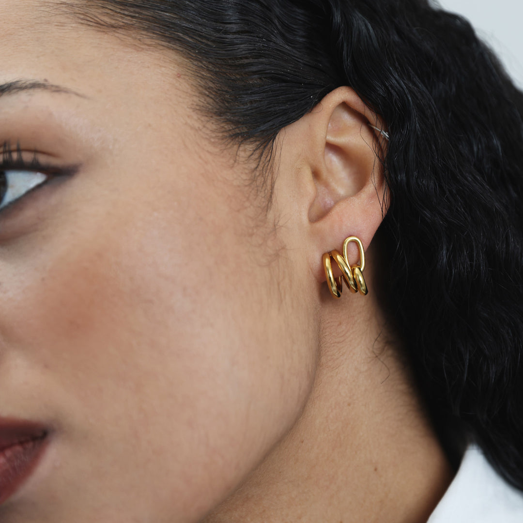 Madina - Studs & Hoops Örhängen Rostfritt Stål