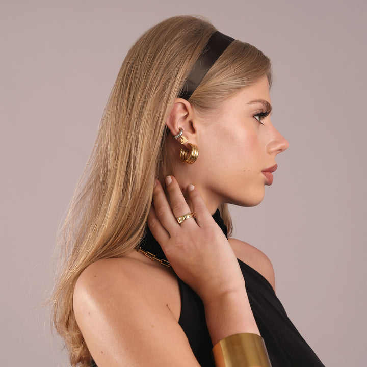 Liv - Multi Layered Studs Örhängen Rostfritt Stål