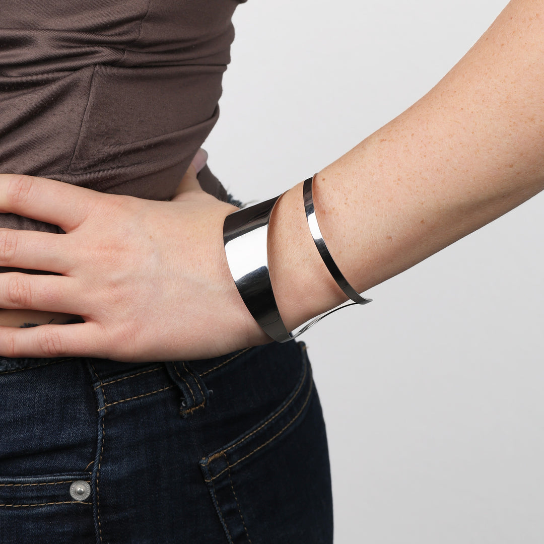 Krista - Chunky Bangle Armband Rostfritt Stål