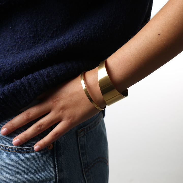Krista - Chunky Bangle Armband Rostfritt Stål
