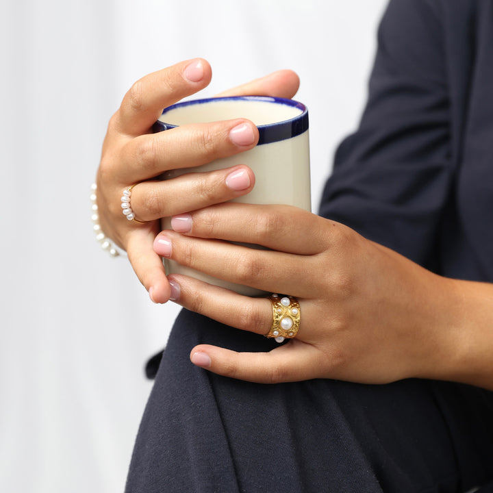 Kerstin - Hamrad Ring Rostfritt Stål