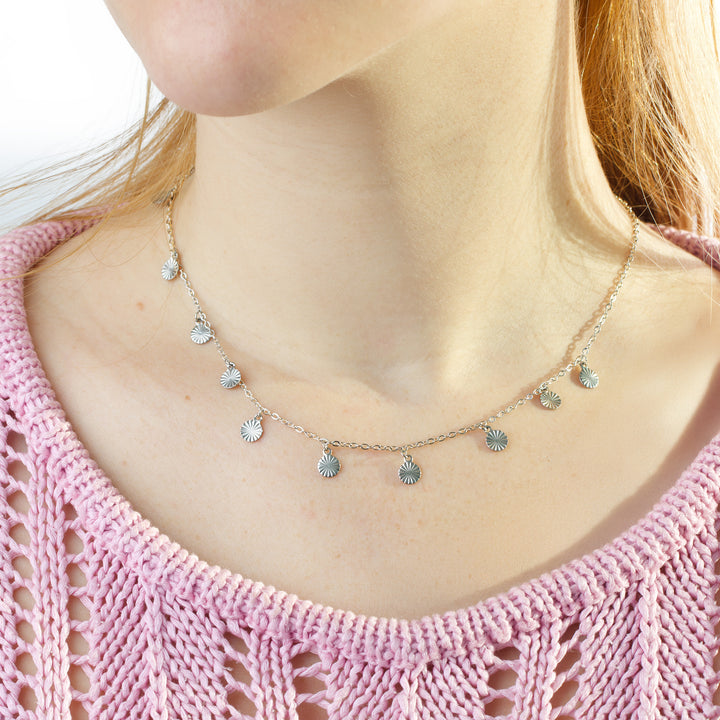 Liv - Halsband Myntberlock Rostfritt Stål