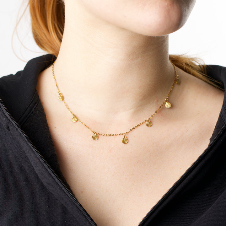 Liv - Halsband Myntberlock Rostfritt Stål