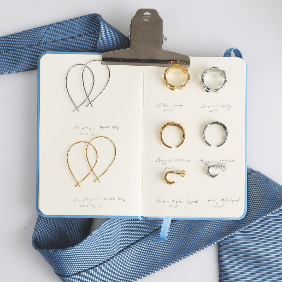 Zephyr - Örhängen Wire Loops Rostfritt Stål