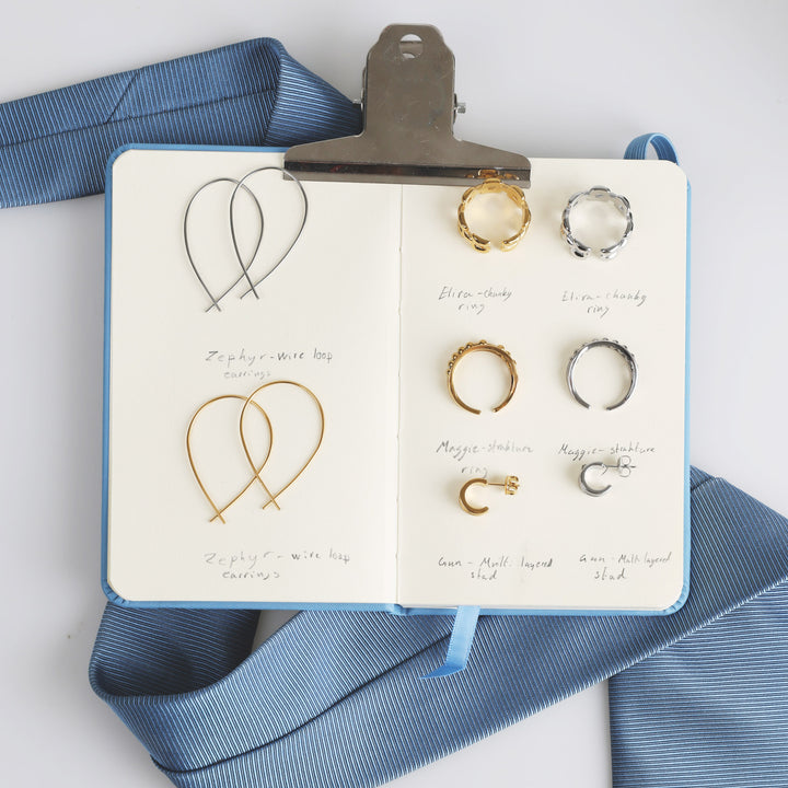 Zephyr - Örhängen Wire Loops Rostfritt Stål