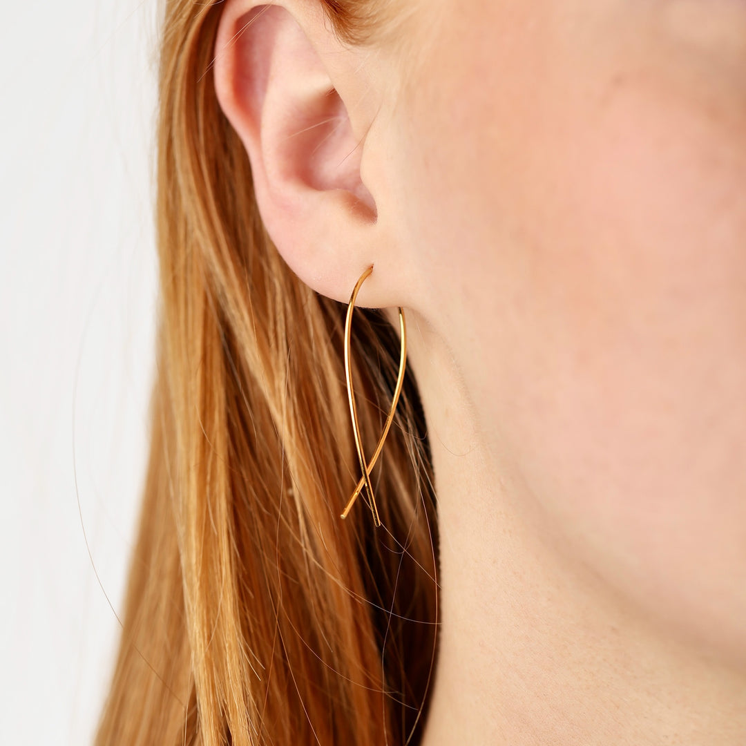 Zephyr - Örhängen Wire Loops Rostfritt Stål