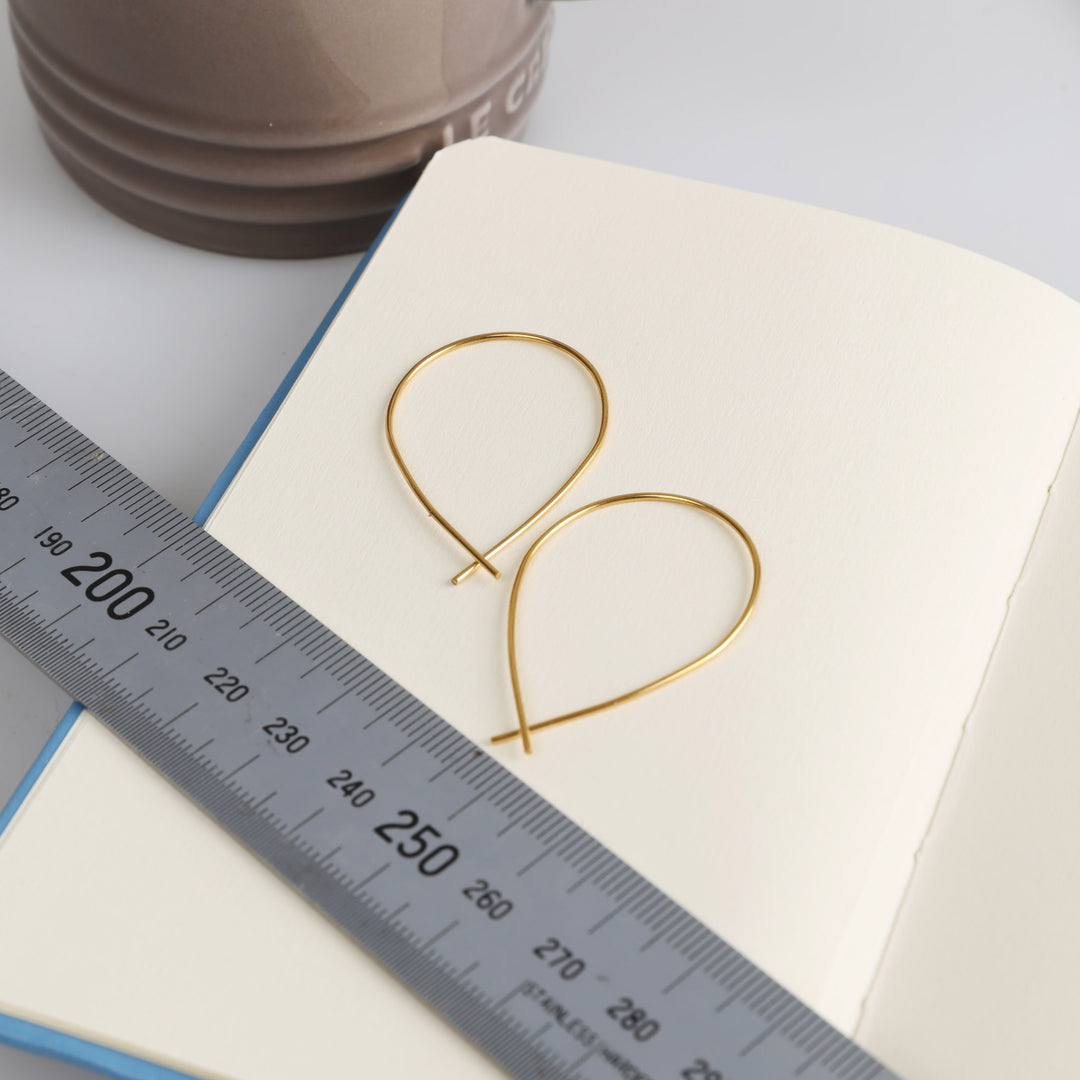 Zephyr - Örhängen Wire Loops Rostfritt Stål