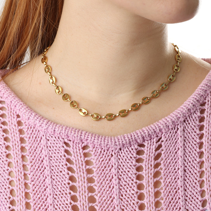 Amie - Link Chain Halsband Rostfritt Stål