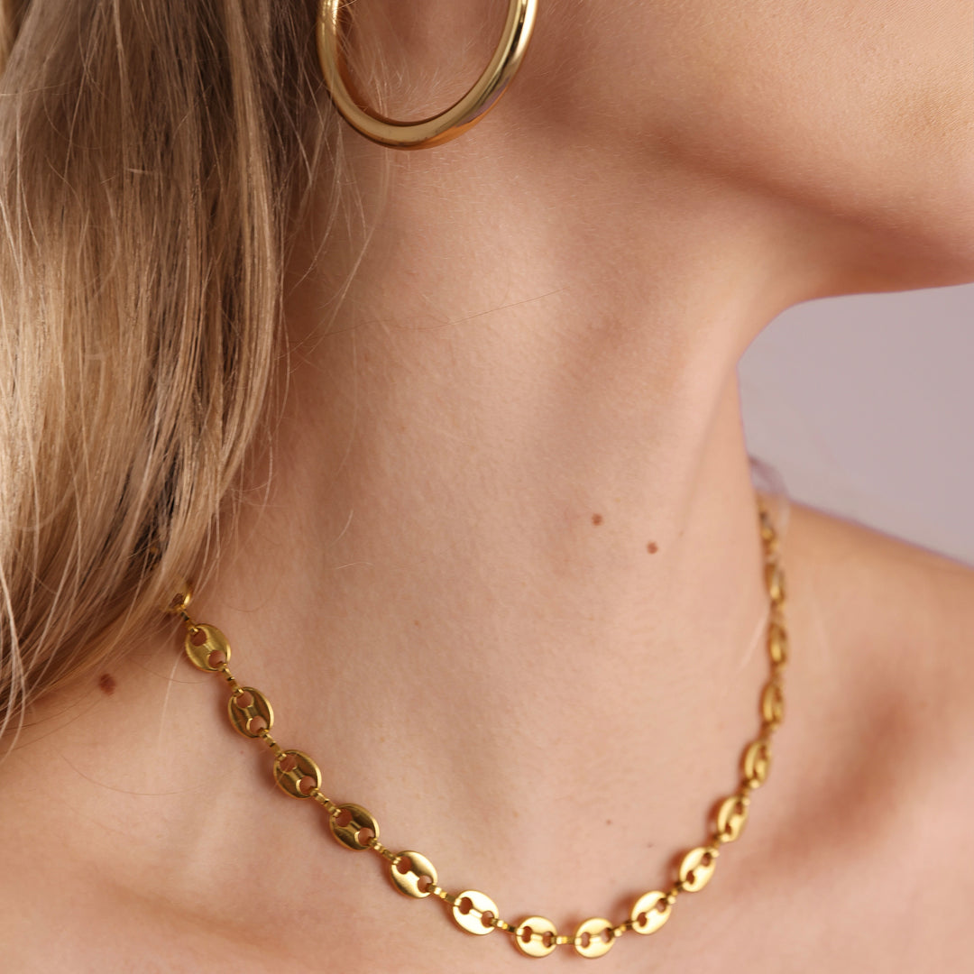 Amie - Link Chain Halsband Rostfritt Stål