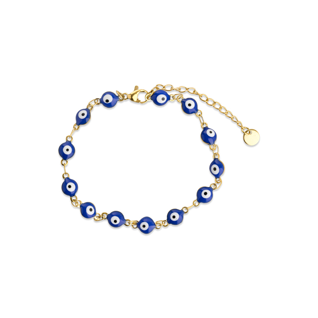 Uma - Kedjearmband Evil Eye Rostfritt stål