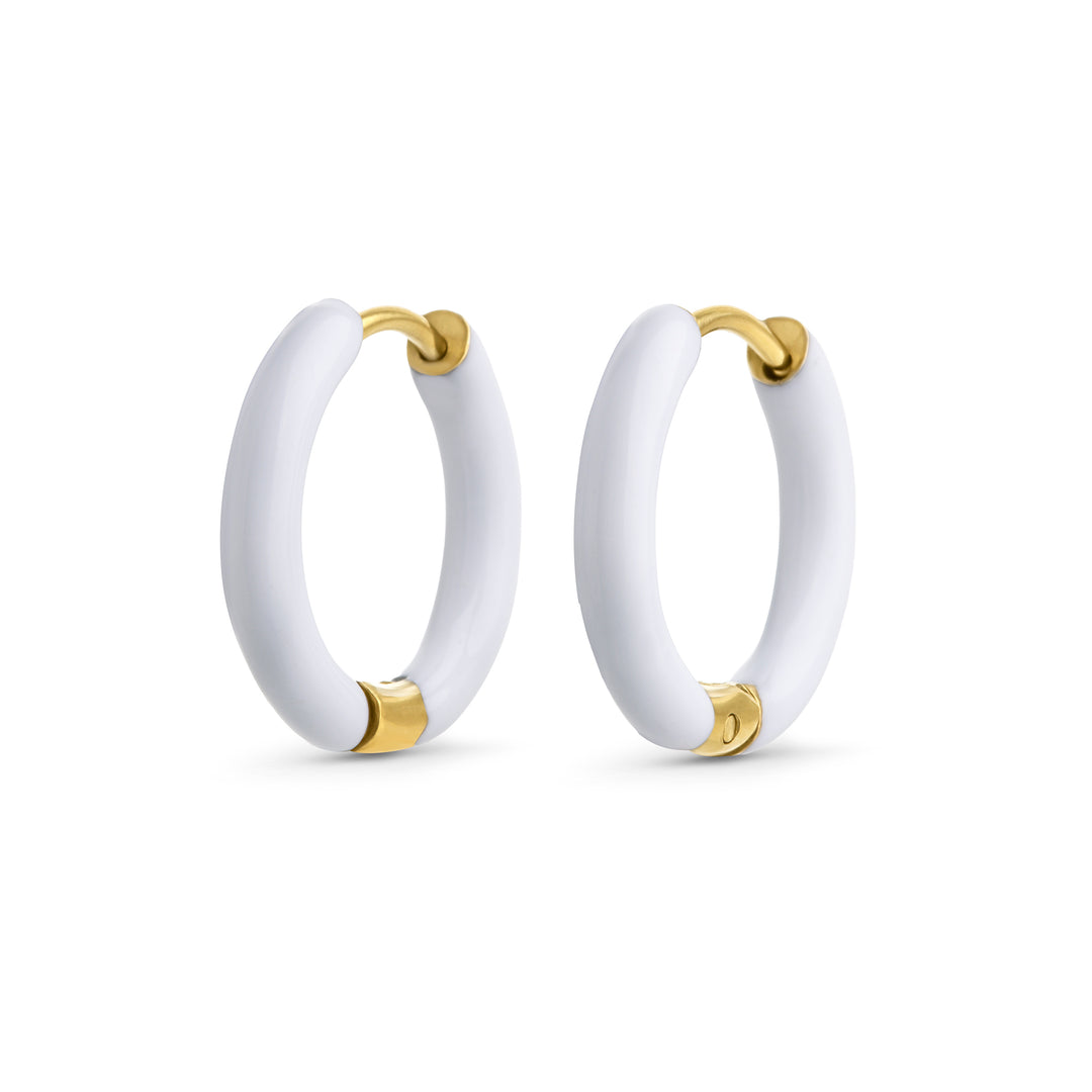 Kaja - Huggie Hoops Örhängen 17 mm Rostfritt Stål