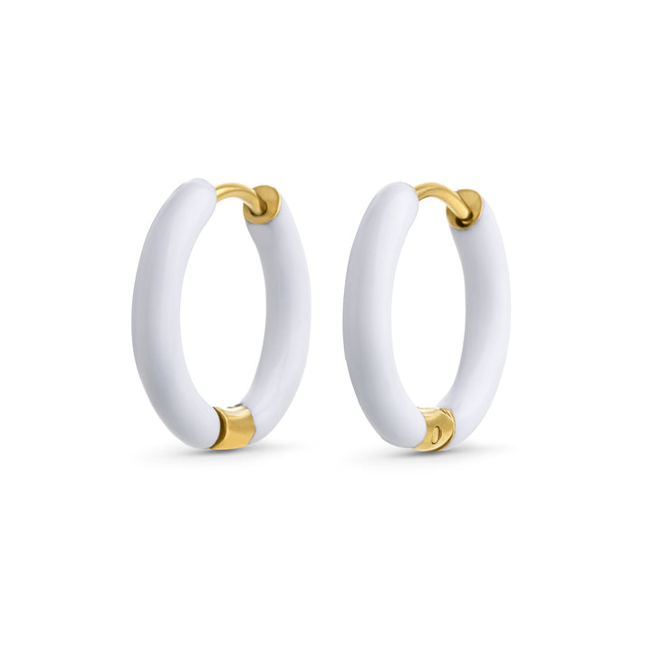 Kaja - Huggie Hoops Örhängen 17 mm Rostfritt Stål