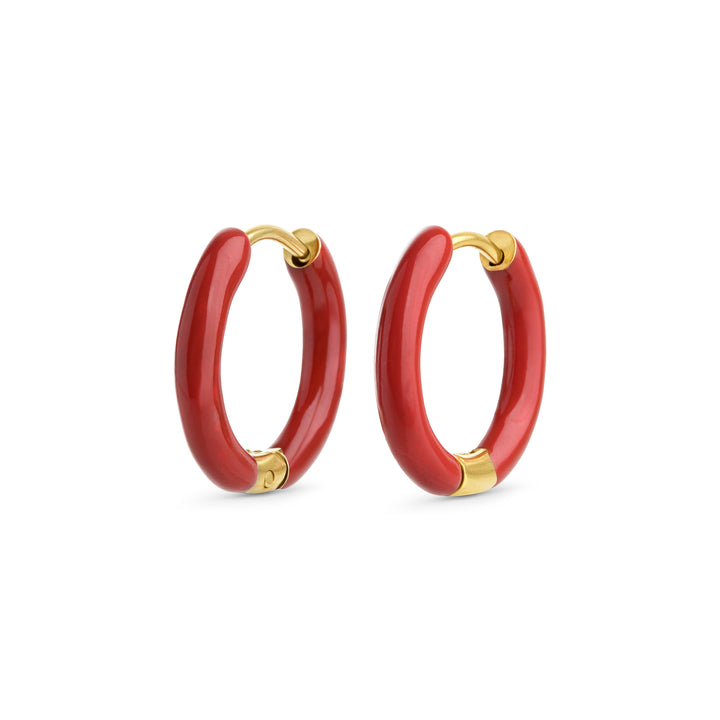 Kaja - Huggie Hoops Örhängen 17 mm Rostfritt Stål
