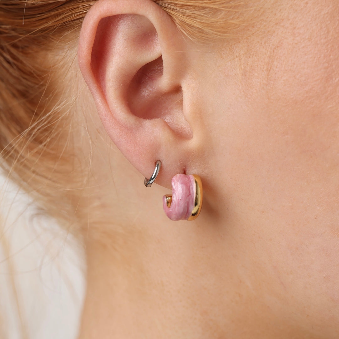 Engla - Duo Studs Örhängen Rostfritt stål