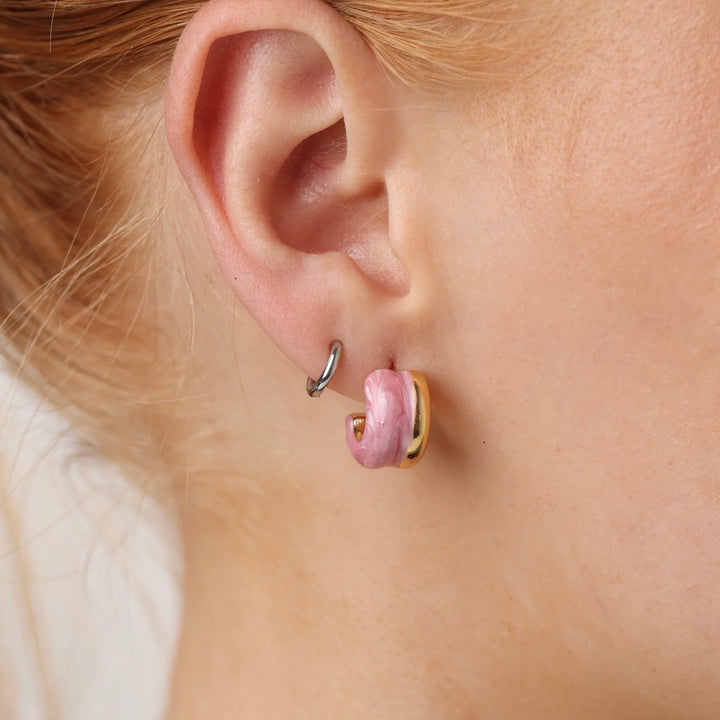 Engla - Duo Studs Örhängen Rostfritt stål