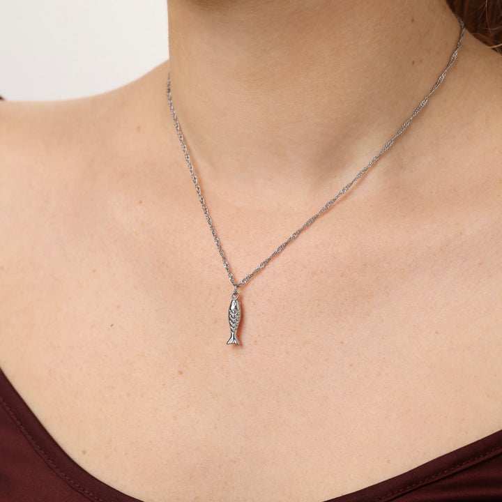 Boel - Lariat Pärlhalsband Rostfritt Stål