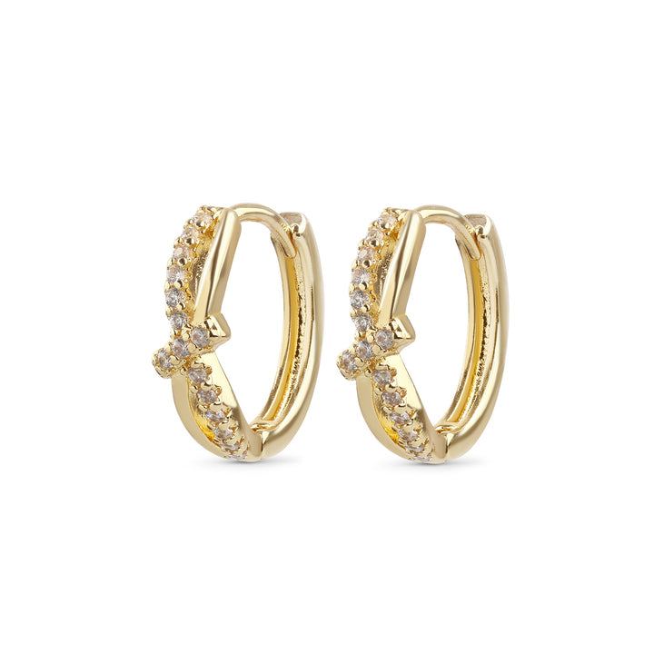 Marigold - Crystal Hoop Earrings