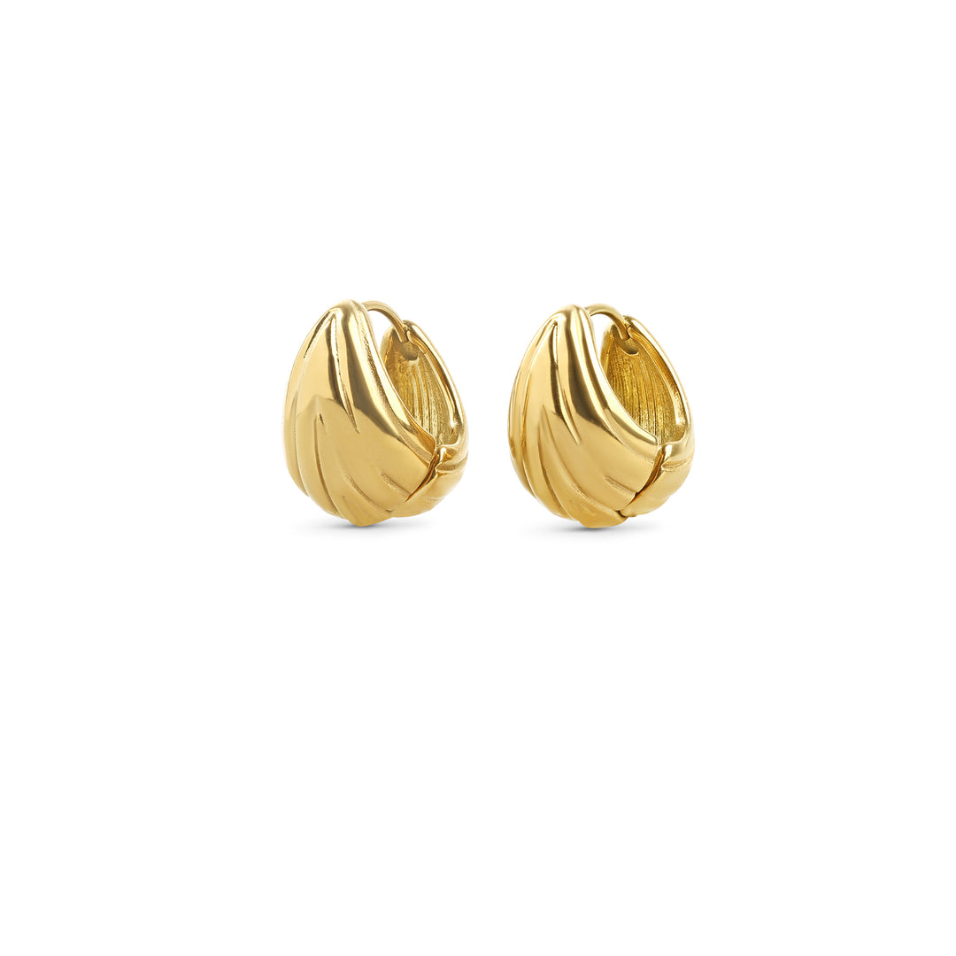 Fatime - Hoop Earrings Gold Stainless Steel