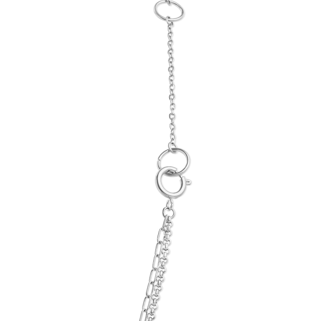 Onyx - Layered Halsband Rostfritt Stål