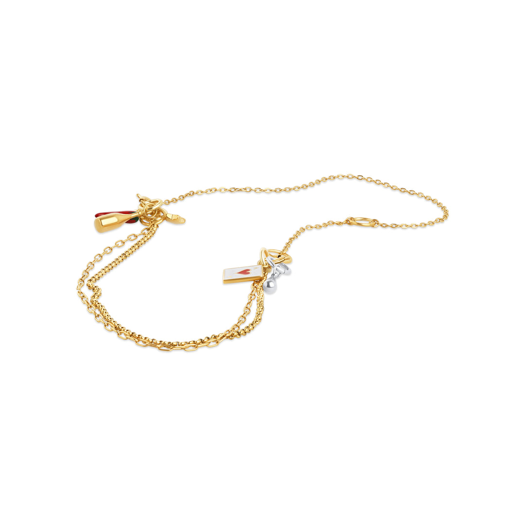 Onyx - Layered Halsband Rostfritt Stål