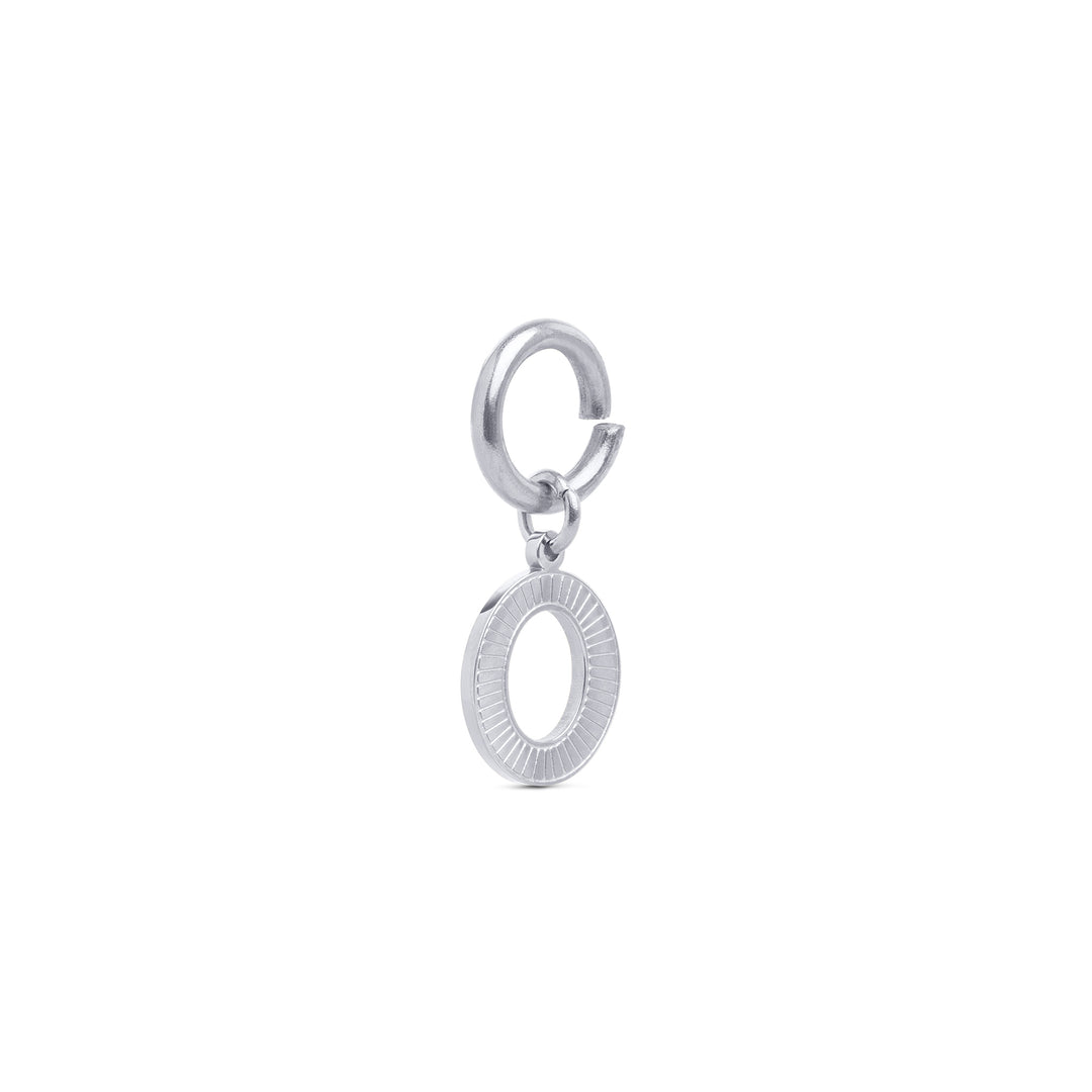 Sanya - Bokstav Charm Silver Rostfritt Stål