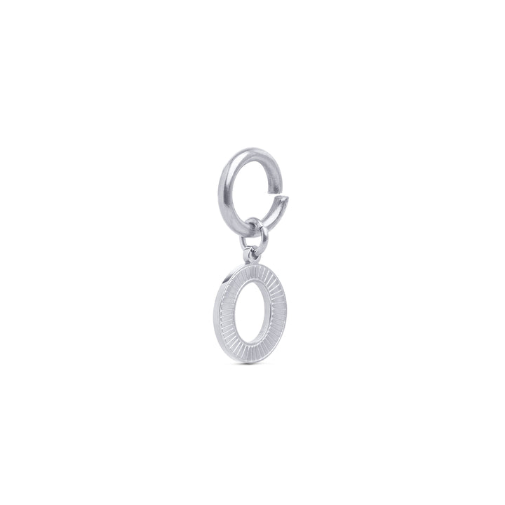 Sanya - Bokstav Charm Silver Rostfritt Stål