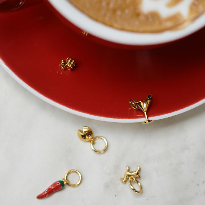 Minoo - Fortune Cookie Charm Rostfritt Stål
