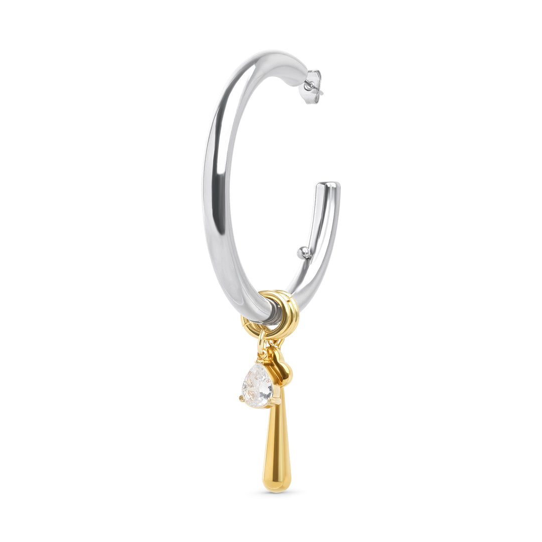 Peg - Statement Örhängen Studs/Hoops Rostfritt Stål