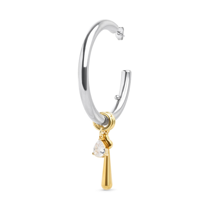 Peg - Statement Örhängen Studs/Hoops Rostfritt Stål