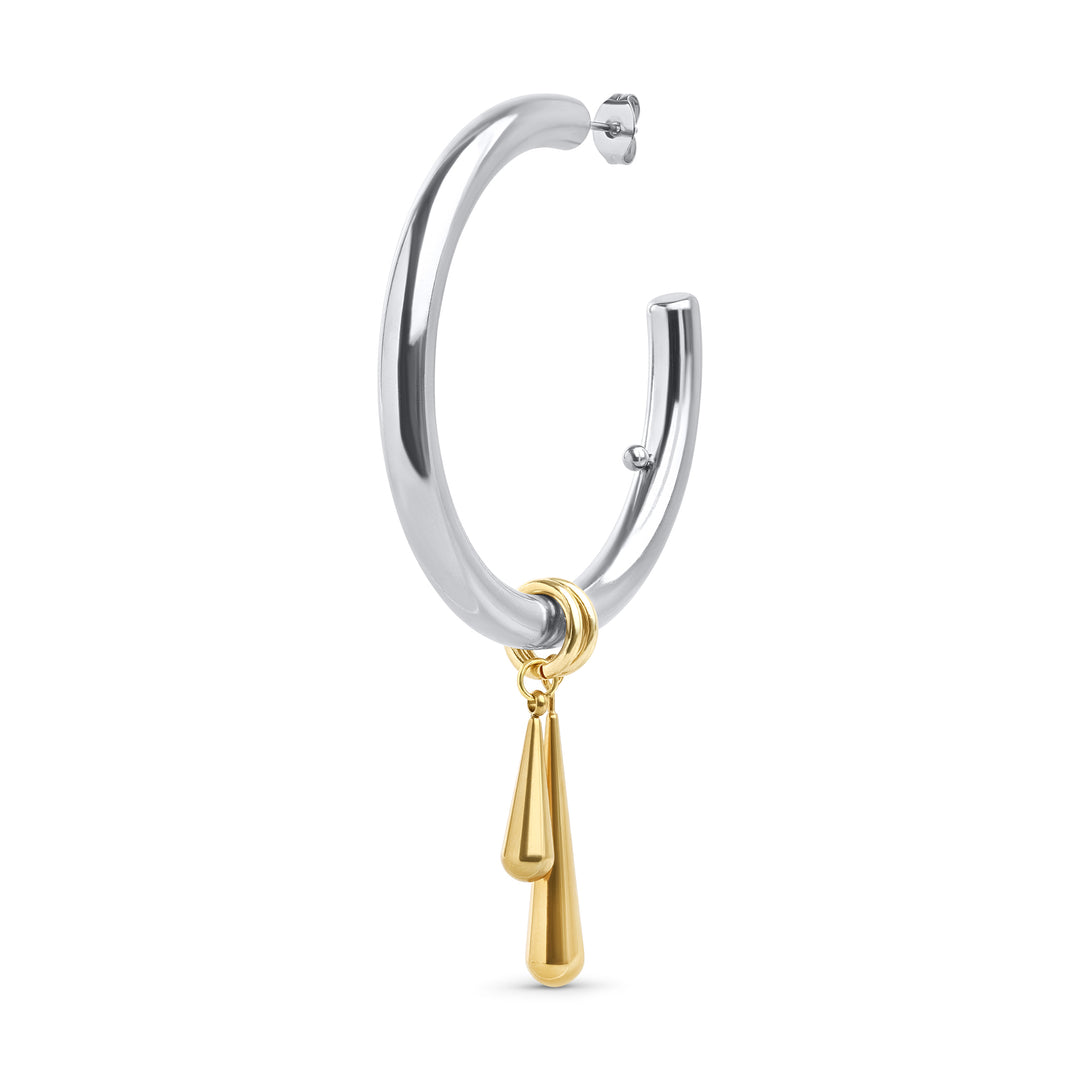 Peg - Statement Örhängen Studs/Hoops Rostfritt Stål