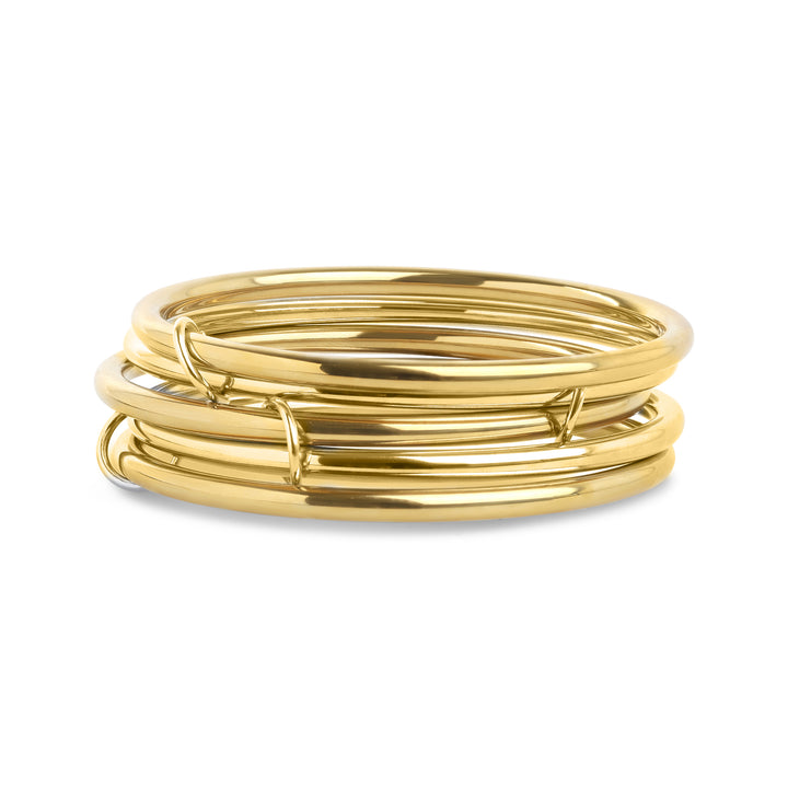 Rory - 5pcs Stacked Bangle Armband Rostfritt Stål