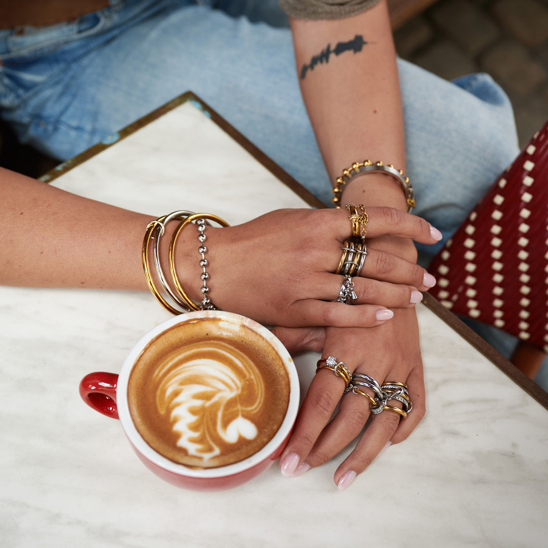 Billie - Metal Bead Armband Rostfritt Stål