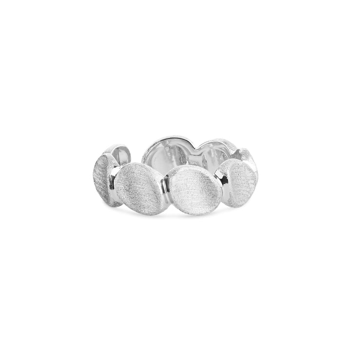 Gulli – organisk ring i rostfritt stål, silver | Timi of Sweden