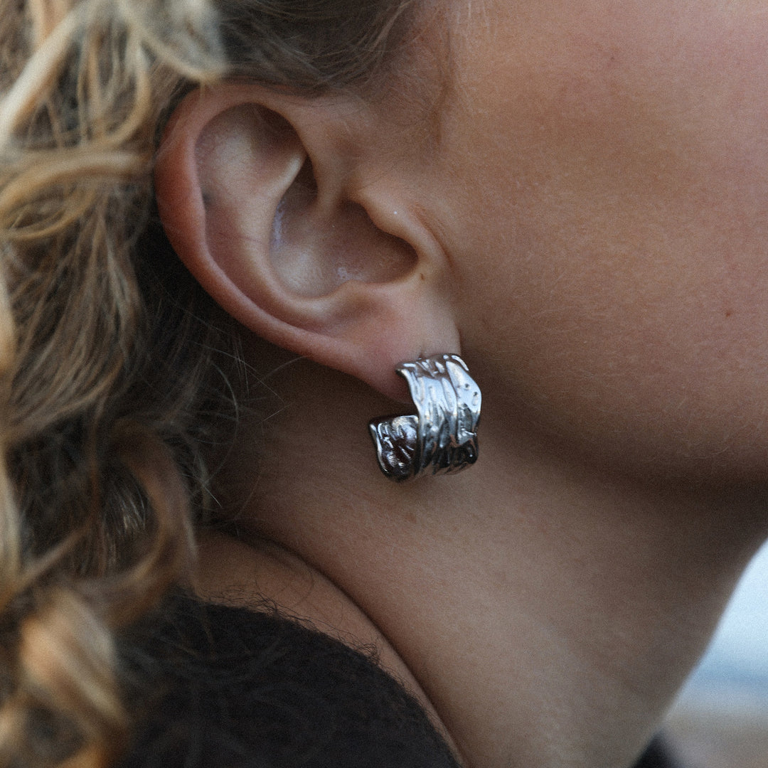 Magela – Organic Earrings in Stainless Steel | Timi of Sweden
