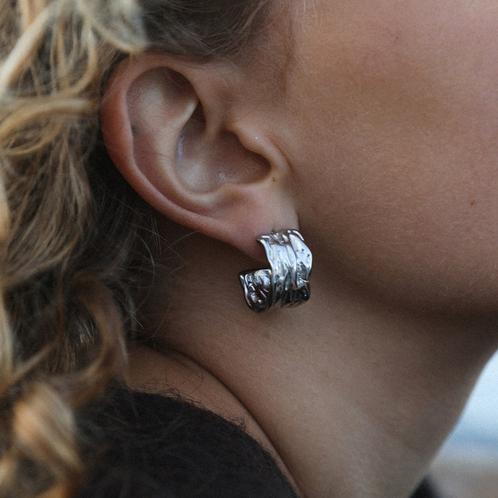 Magela – Organic Earrings in Stainless Steel | Timi of Sweden