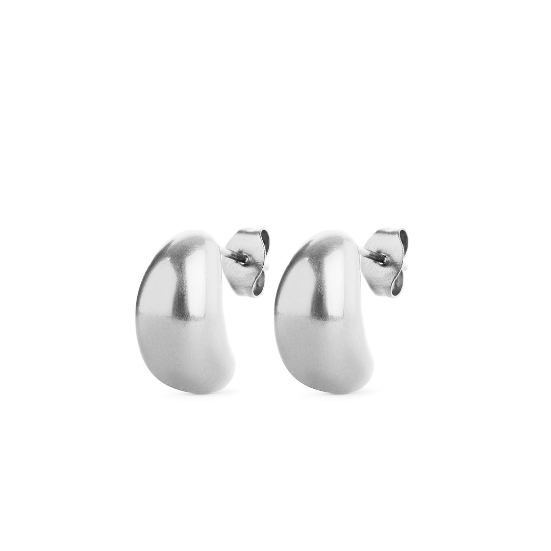 Louise – droppörhängen i rostfritt stål, silver | Timi of Sweden