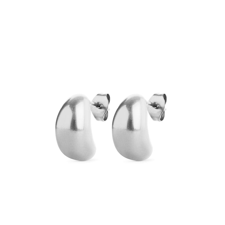 Louise – droppörhängen i rostfritt stål, silver | Timi of Sweden