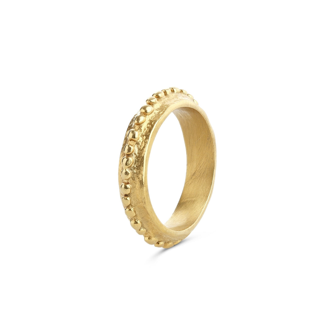 Alessia – bubble ring in stainless steel, gold | Timi of Sweden