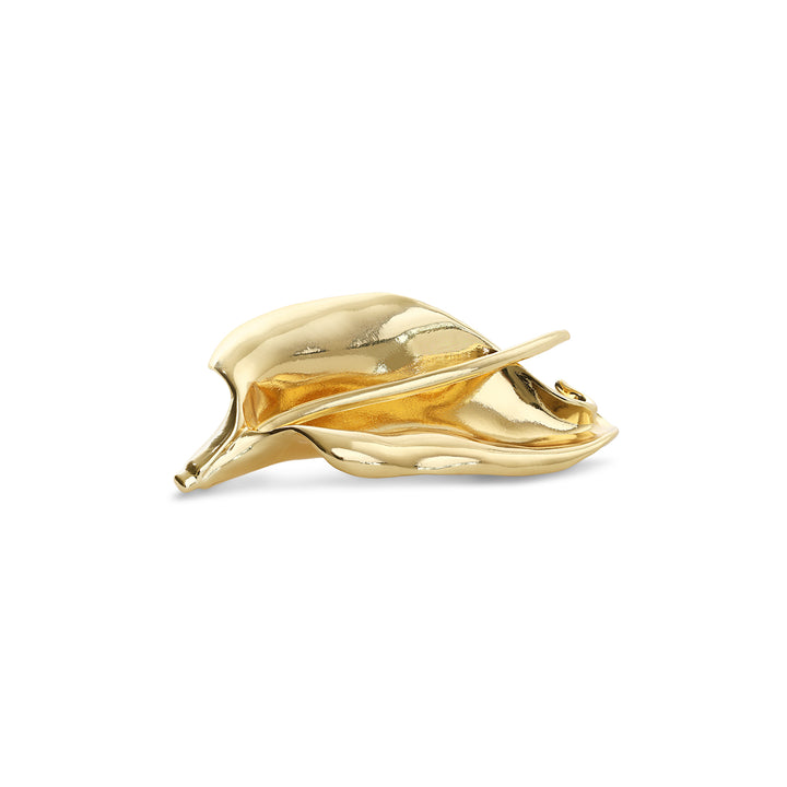 Leslie - Abstrakt Brosch Guld