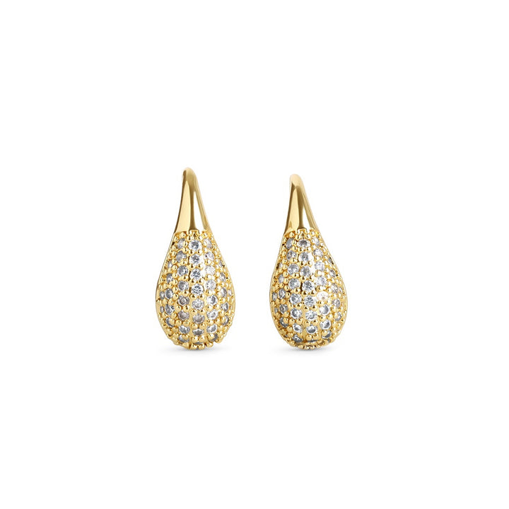 Synne - Pavé Teardrop Earrings