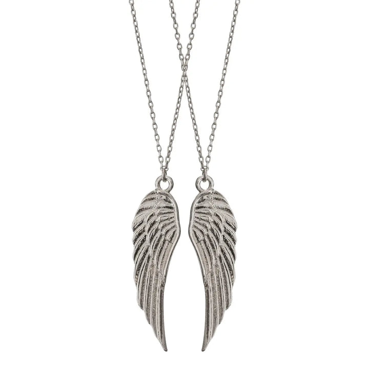 Wings Friendship Necklace Silver